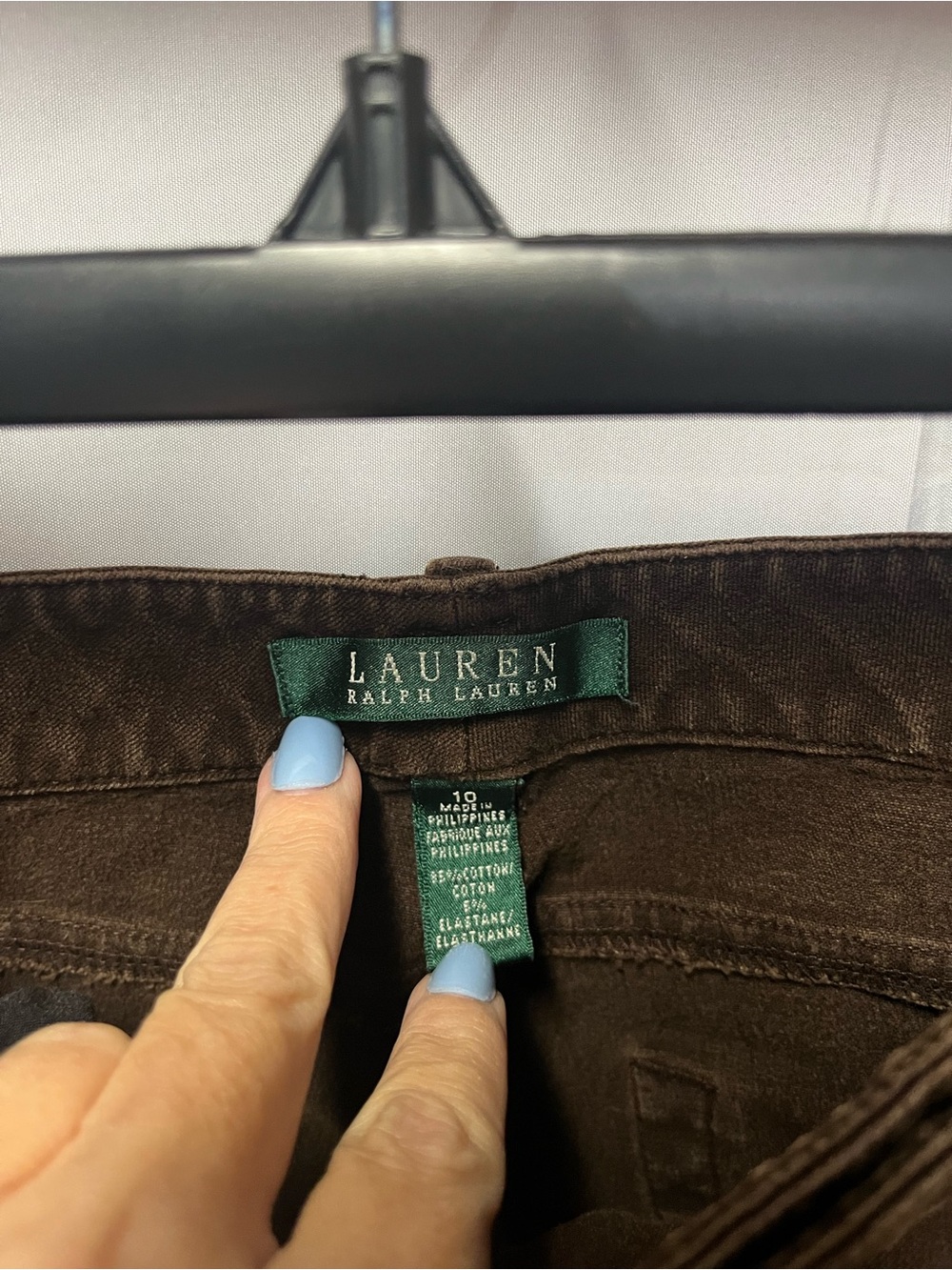 Lauren Ralph Lauren Dark Rust Brown Straight Jeans (392) - Picture 4 of 12